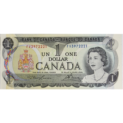 BC-46a 1973 Canada $1 Lawson-Bouey, FV, CUNC