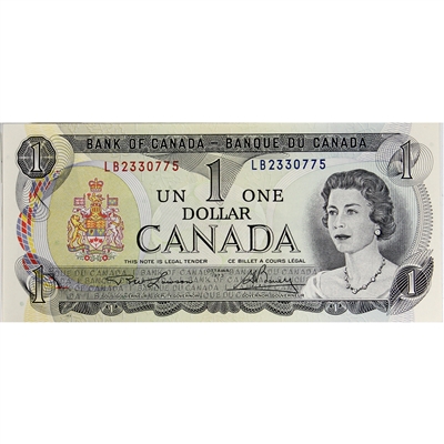 BC-46a 1973 Canada $1 Lawson-Bouey, LB, CUNC