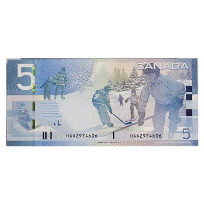 BC-67b-i 2010 Canada $5 Jenkins-Carney, HAA, CUNC