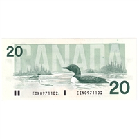 BC-58a-i 1991 Canada $20 Thiessen-Crow, EIN, CUNC