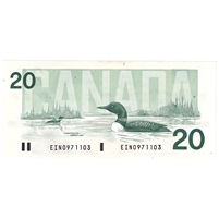 BC-58a-i 1991 Canada $20 Thiessen-Crow, EIN, UNC