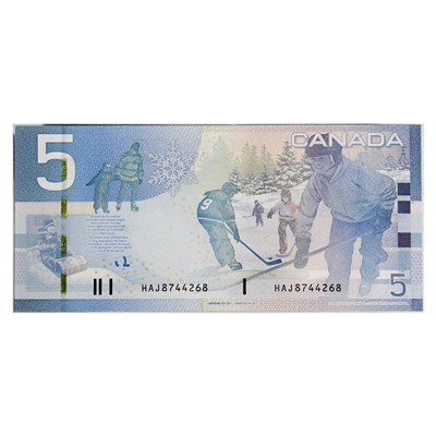 BC-67c 2011 Canada $5 Macklem-Carney, HAJ, AU-UNC