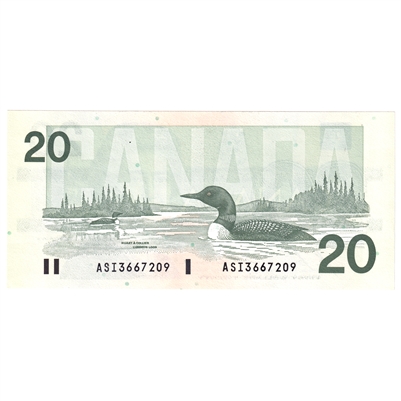 BC-58b-i 1991 Canada $20 Bonin-Thiessen, ASI, CUNC