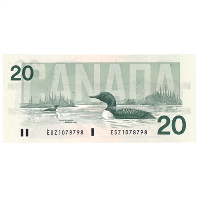 BC-58b 1991 Canada $20 Bonin-Thiessen, ESZ, UNC