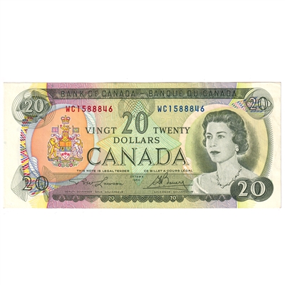 BC-50b 1969 Canada $20 Lawson-Bouey, WC, EF-AU