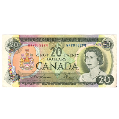 BC-50b 1969 Canada $20 Lawson-Bouey, WN, EF