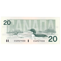 BC-58a 1991 Canada $20 Thiessen-Crow, ESA, CUNC