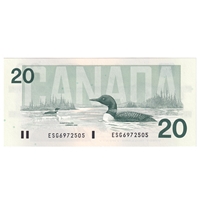 BC-58a 1991 Canada $20 Thiessen-Crow, ESG, CUNC