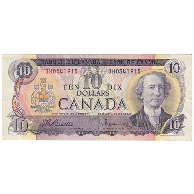 BC-49a 1971 Canada $10 Beattie-Rasminsky, DH, EF-AU