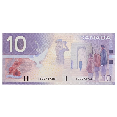 BC-63aA 2000 Canada $10 Knight-Thiessen, FDU (9.240-10.00), EF-AU