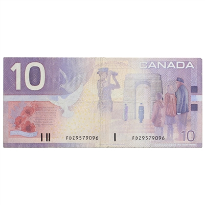 BC-63aA 2000 Canada $10 Knight-Thiessen, FDZ (9.000-9.600), CIRC