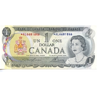 BC-46aA 1973 Canada $1 Lawson-Bouey, *AL, EF