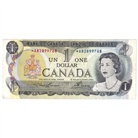 BC-46aA 1973 Canada $1 Lawson-Bouey, *AN, F