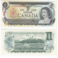 BC-46aA 1973 Canada $1 Lawson-Bouey, *FG, AU-UNC