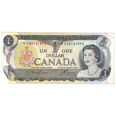 BC-46aA 1973 Canada $1 Lawson-Bouey, *FN, UNC