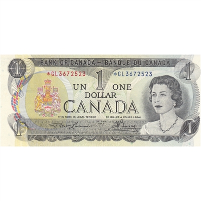 BC-46aA 1973 Canada $1 Lawson-Bouey, *GL, UNC