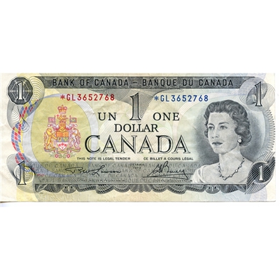 BC-46aA 1973 Canada $1 Lawson-Bouey, *GL, VF