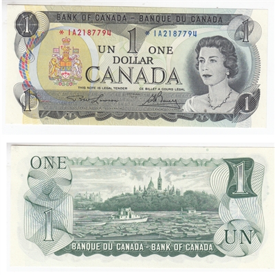 BC-46aA 1973 Canada $1 Lawson-Bouey, *IA, AU-UNC