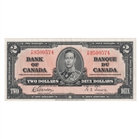 BC-22b 1937 Canada $2 Gordon-Towers, T/B, VF-EF