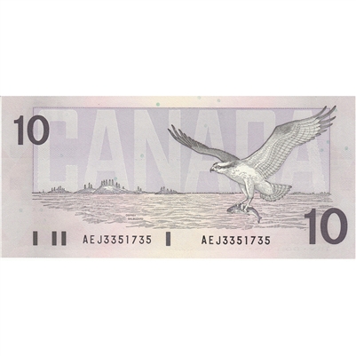 BC-57a 1989 Canada $10 Thiessen-Crow, AEJ, CUNC