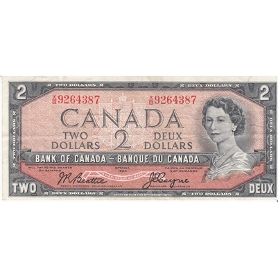 BC-38a 1954 Canada $2 Coyne-Towers, X/B, VF