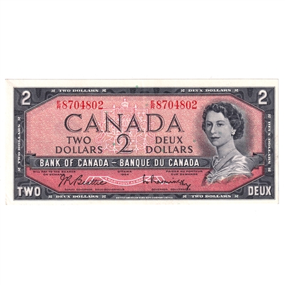 BC-38b 1954 Canada $2 Beattie-Rasminsky, E/R, EF-AU