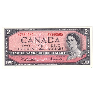 BC-38b 1954 Canada $2 Beattie-Rasminsky, Z/U, CUNC
