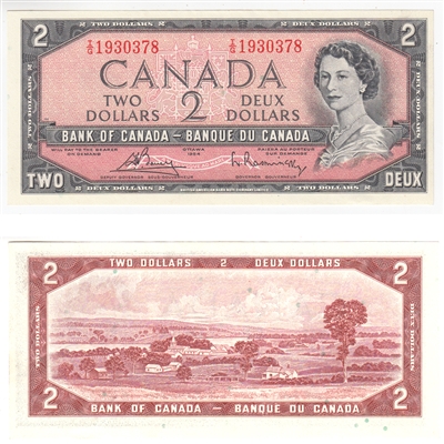BC-38c 1954 Canada $2 Bouey-Rasminsky, I/G, UNC