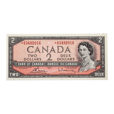 BC-38cA 1954 Canada $2 Bouey-Rasminsky, *A/G Above 3.2M, CUNC