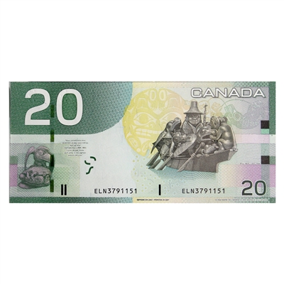 BC-64a-i 2007 Canada $20 Jenkins-Dodge, ELN, CUNC