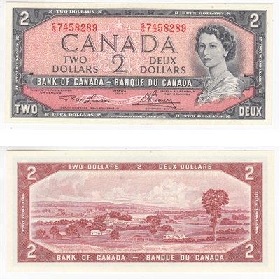 BC-38d 1954 Canada $2 Lawson-Bouey, S/G, CUNC