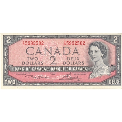 BC-38d 1954 Canada $2 Lawson-Bouey, T/G, AU-UNC