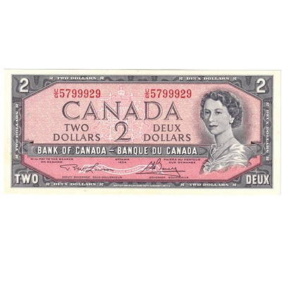 BC-38d 1954 Canada $2 Lawson-Bouey, U/G, CUNC