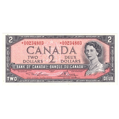 BC-38dA 1954 Canada $2 Lawson-Bouey, *O/G, CUNC