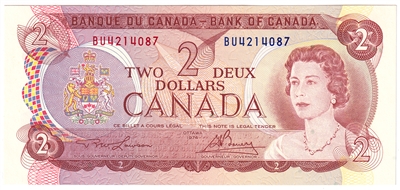 BC-47a 1974 Canada $2 Lawson-Bouey, BU, UNC
