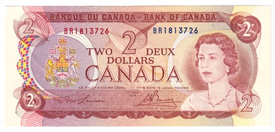 BC-47a 1974 Canada $2 Lawson-Bouey, BR, AU-UNC