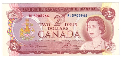 BC-47a 1974 Canada $2 Lawson-Bouey, RL, AU