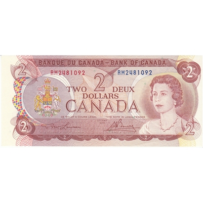 BC-47a 1974 Canada $2 Lawson-Bouey, RM, UNC