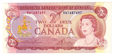 BC-47a 1974 Canada $2 Lawson-Bouey, RW, EF-AU