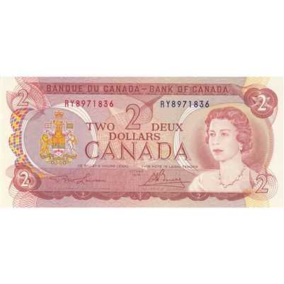 BC-47a 1974 Canada $2 Lawson-Bouey, RY, CUNC
