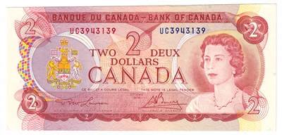 BC-47a 1974 Canada $2 Lawson-Bouey, UC, AU-UNC