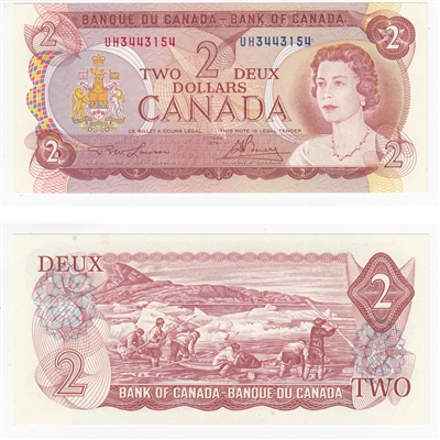 BC-47a 1974 Canada $2 Lawson-Bouey, UH, CUNC