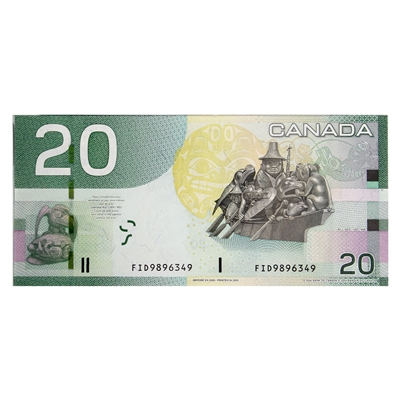 BC-64b 2009 Canada $20 Jenkins-Carney, FID, CUNC