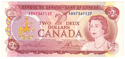 BC-47a-i 1974 Canada $2 Lawson-Bouey, ABH, UNC