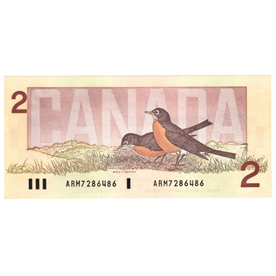 BC-55a 1986 Canada $2 Crow-Bouey, ARM, AU