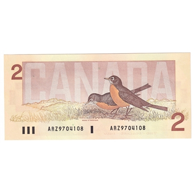 BC-55a 1986 Canada $2 Crow-Bouey, ARZ, CUNC