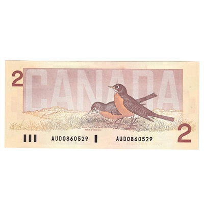 BC-55a 1986 Canada $2 Crow-Bouey, AUD, CUNC