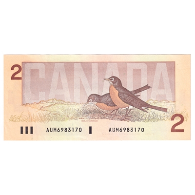 BC-55a 1986 Canada $2 Crow-Bouey, AUM, AU
