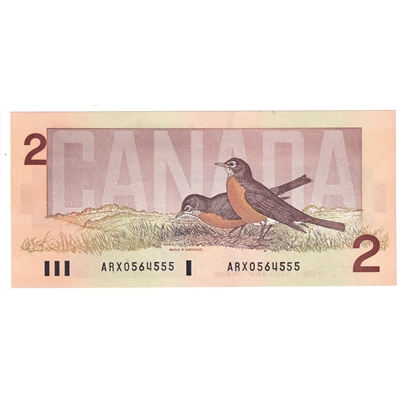 BC-55aA 1986 Canada $2 Crow-Bouey, ARX Below 1.26M, UNC