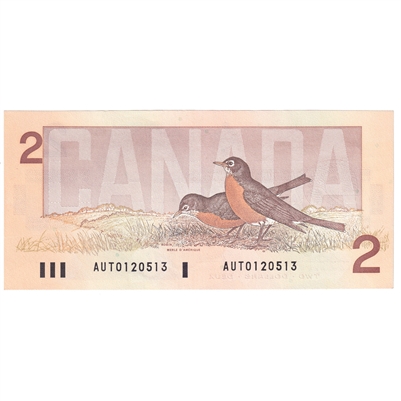 BC-55b 1986 Canada $2 Thiessen-Crow, AUT, AU-UNC